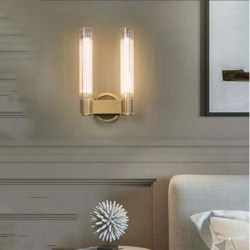 Vallon Etched Glass Double Wall Sconce - Image 6