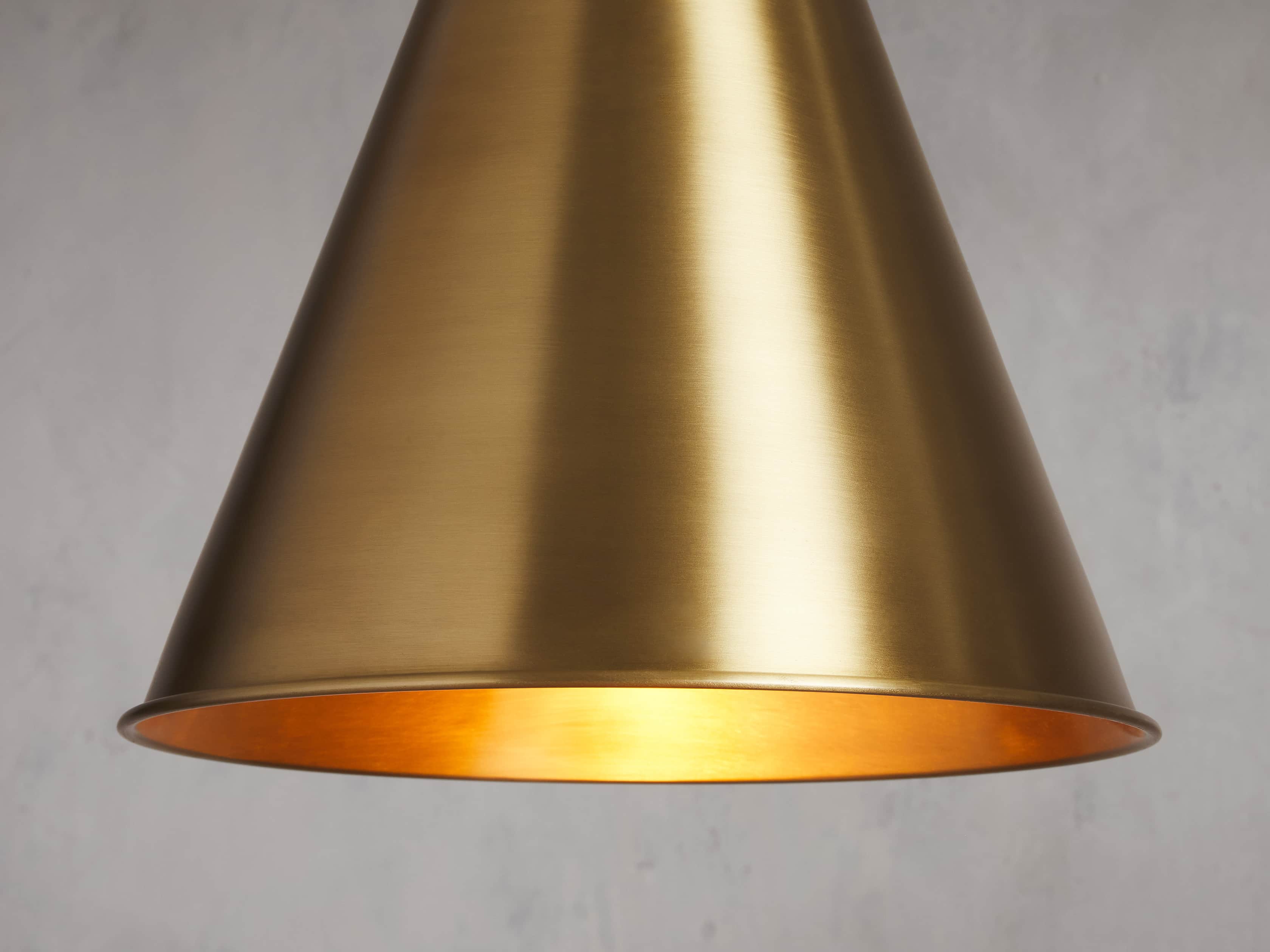 Watley Metallic Cone Pendant Light - Image 3